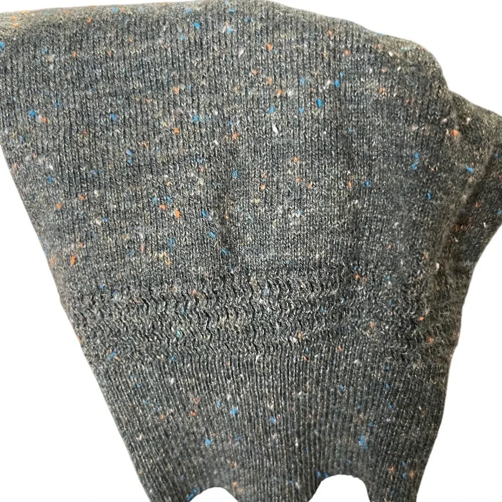 Heritage Green Flecked Henley Knit Sweater Cotton Silk‎ J.Crew Mens Medium